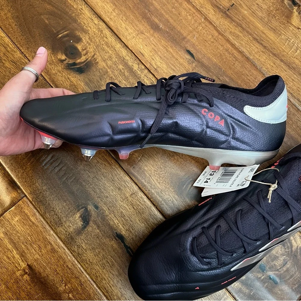 Adidas copa Pure 2 elite soft ground aurora Black and Silver Men's Soccer Cleats - Picture 4 of 5